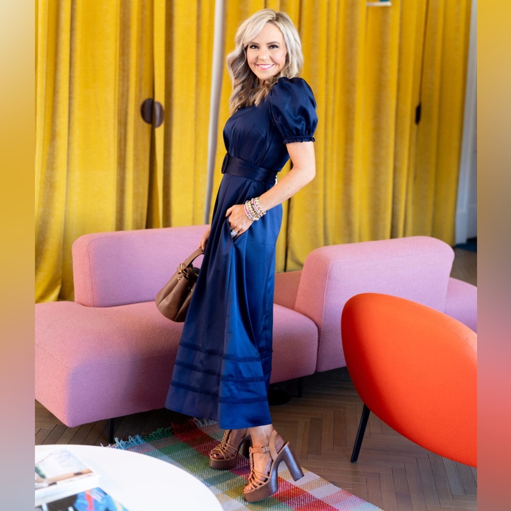 NWT • LABELRAIL X Nashville Tash • Nautically Navy Maxi Dress • 😍 • So feminine!